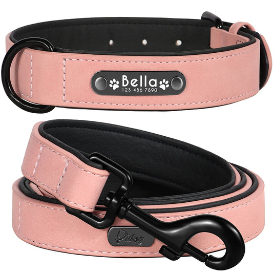 Custom Luxury Dog Collar and Leash Set